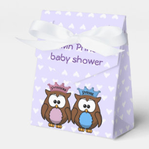 Ballotins princesse & prince owl ballotin pour un baby showe