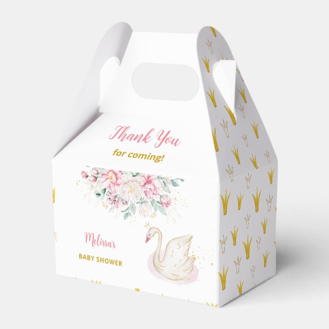 Ballotins Princesse Swan Baby shower Merci (Verso)