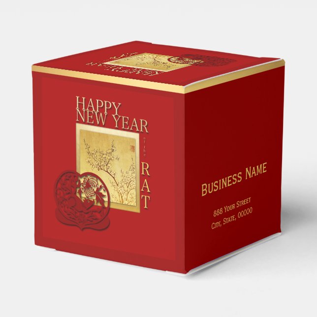 Ballotins Printemps chinois Rat Année 2020 Ballotin d'entrep (Arrière)