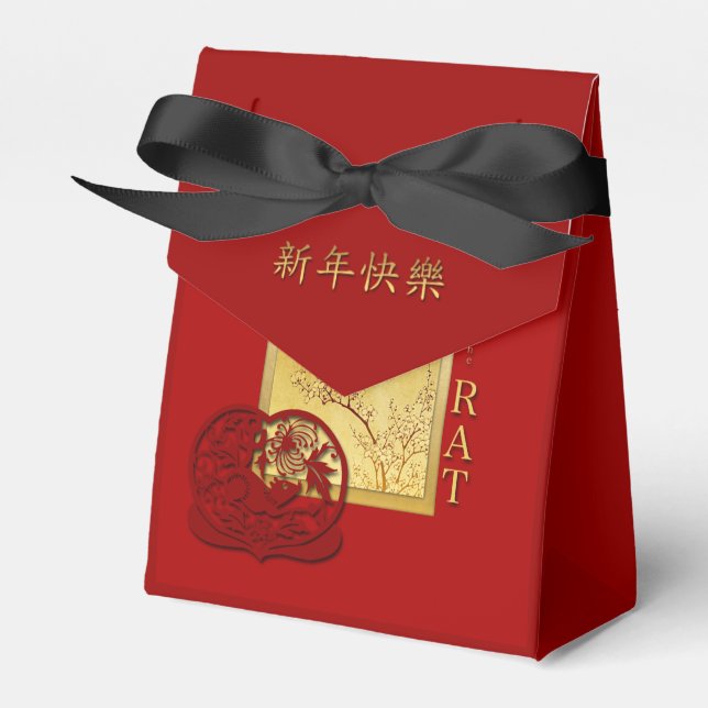 Ballotins Printemps chinois Rat Année 2020 Tent Ballotin (Verso)