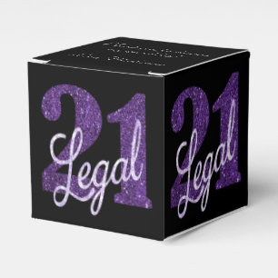 Ballotins Purple 21 et juridique   Chic 21e anniversaire per