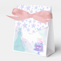 Purple Blue Princess Fille fête d'anniversaire