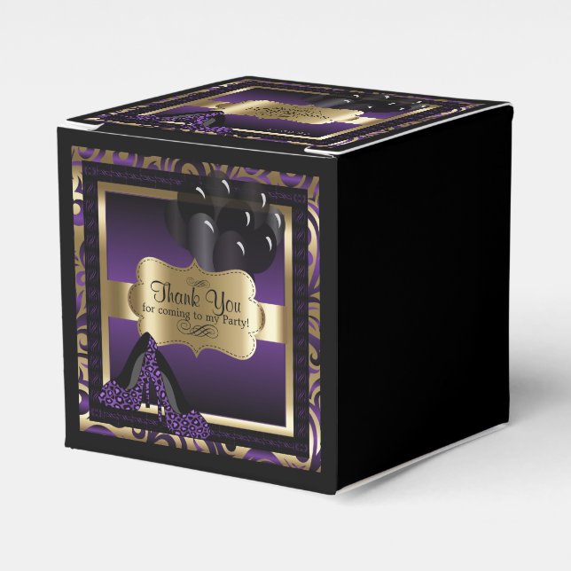 Ballotins Purple & Gold Metallic - Anniversaire | Texte do-i (Verso)