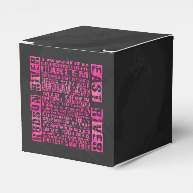 Ballotins Quartiers NYC Hot Rose (Verso)