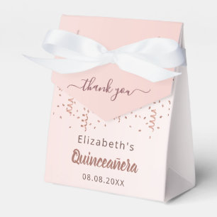 Ballotins Quinceanera or rose merci