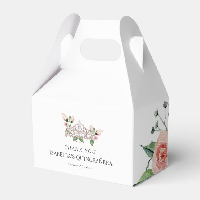 Ballotins Quinceañera rose élégant (Verso)