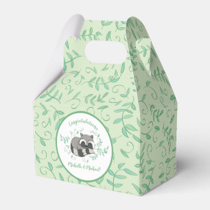 Ballotins Raccoon Baby shower Woodland mignon dormant