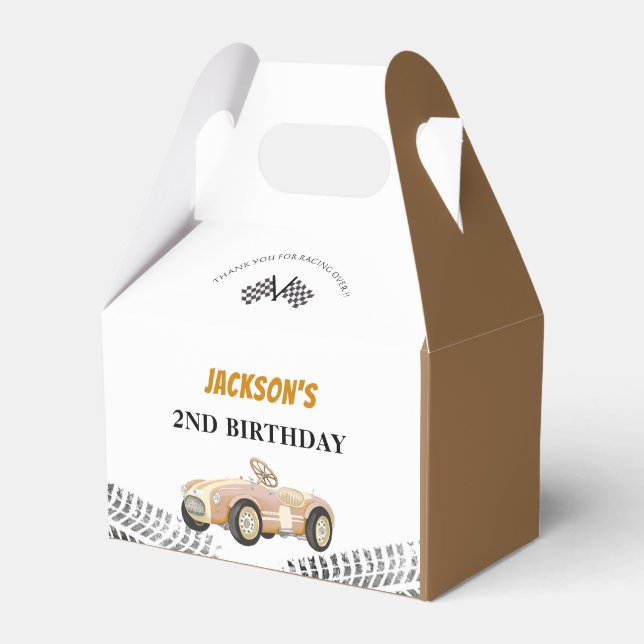 Ballotins Race Car Boy Fête d'anniversaire (Verso)