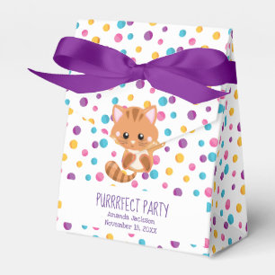 Ballotins Rainbow Confetti Cute Kitty Chat Anniversaire