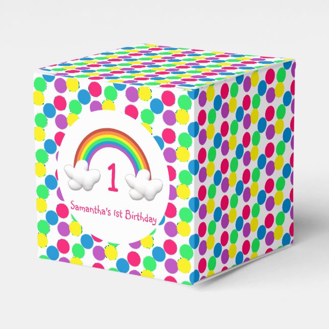 Ballotins Rainbow Girl N'importe quel âge Anniversaire (Verso)