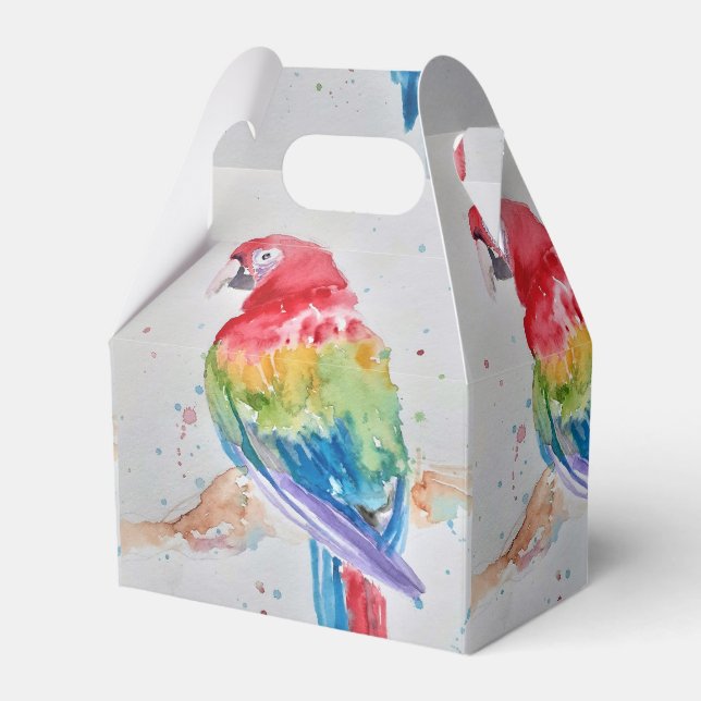 Ballotins Rainbow Parrot Bird Enfant Ballotin de gâteau d'an (Verso)
