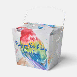 Ballotins Rainbow Parrot Bird Enfant Ballotin de gâteau d'an