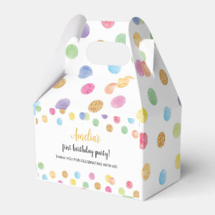 Ballotins Rainbow Spot Pastel Ballotin fête d'anniversaire