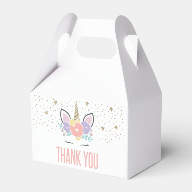 Ballotins Rainbow Unicorn Ballotin de fête d'anniversaire (Verso)