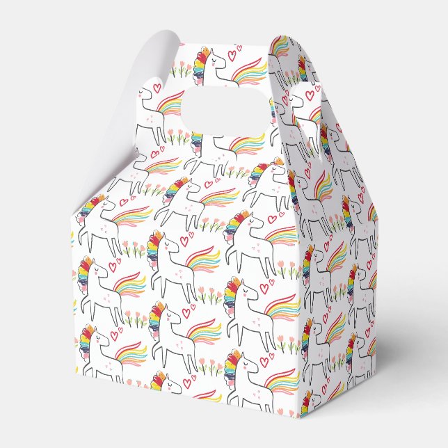 Ballotins Rainbow Unicorn Birthday Custom Name (Verso)