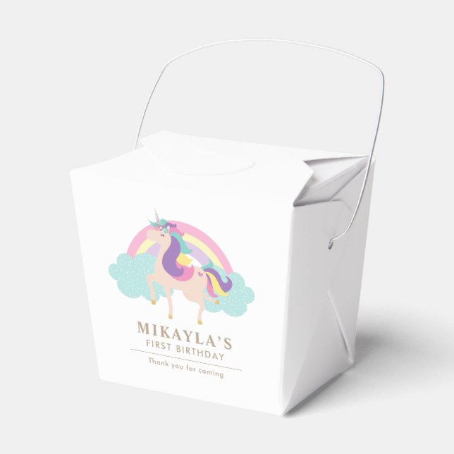 Ballotins Rainbow Unicorn Magique Anniversaire mou (Verso)