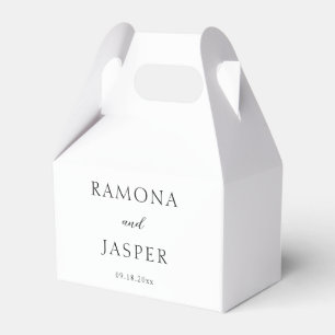 Ballotins Ramona Noir et Blanc Minimal Mariage élégant