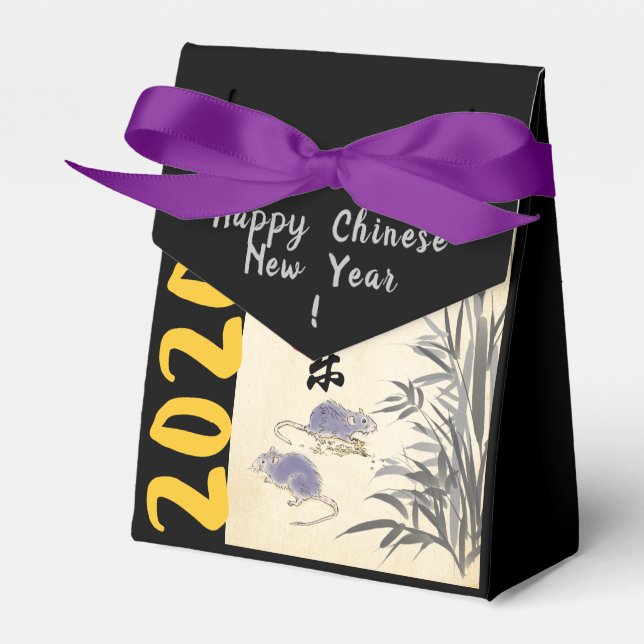 Ballotins Rats en bambou d'origine peignant des fils chinois (Verso)