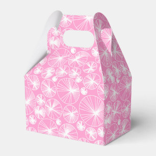 Ballotins Ray Cercles - Blanc sur rose