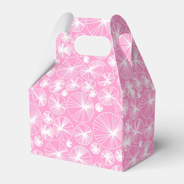 Ballotins Ray Cercles - Blanc sur rose (Verso)