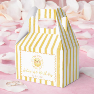 Ballotins Rayures Jaune Soleil Anniversaire