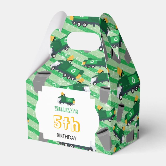 Ballotins Recyclage Motif de camion-poubelle Anniversaire (Verso)