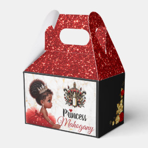Ballotins Red Black Gold Baby shower Royal