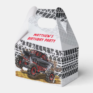 Ballotins Red Black Monster Truck fête d'anniversaire