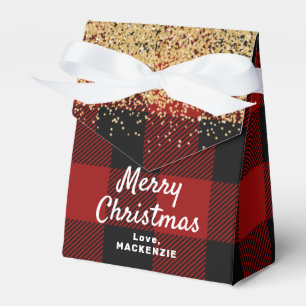 Ballotins Red Buffalo Plaid and Gold Christmas