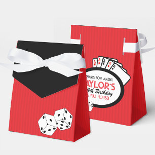 Ballotins Red Casino Dice Poker Party Favoriser les boîtes