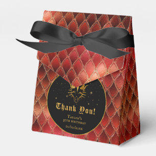 Ballotins Red Dragon Scales Or Anniversaire Merci