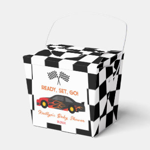 Ballotins Red Flame Race Car Ready Set Go Baby shower