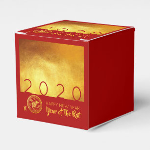 Ballotins Red Gold Chinese Rat coupé en papier 2020 CCFB