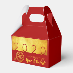 Ballotins Red Gold Chinese Rat coupé en papier 2020 GFB