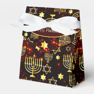 Ballotins Red & Gold Happy Hanoukka Menorah Tent