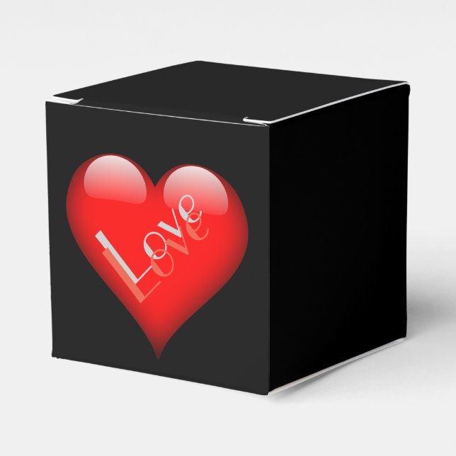 Ballotins Red Heart Attractive Parisian Love Mariage (Verso)