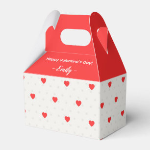 Ballotins Red Hearts Gable Box - Ballotin de la Saint-Valent