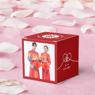 Ballotins Red Knot Union Double Bonheur Mariage chinois