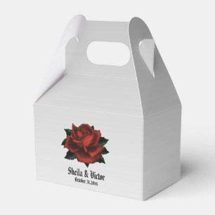 Ballotins Red Rose gothique Mariage Ballotin personnel