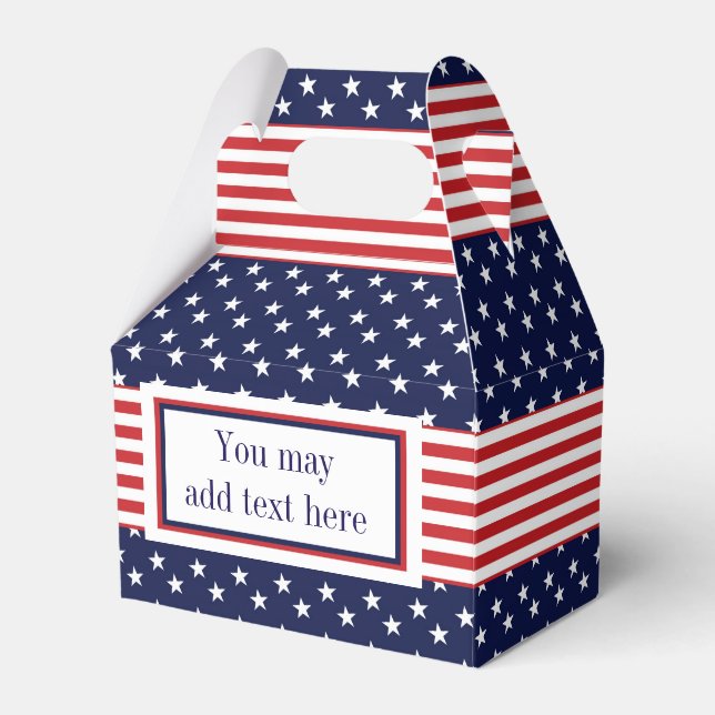 Ballotins Red White Blue Stars & Stripes Party Favoriser les (Verso)
