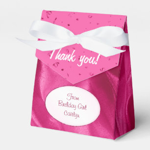 Ballotins Regard texturisé fuchsia de tissu d'anniversaire