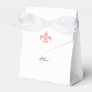 Ballotins Regency French Pink Fleur de Lis Merci Mariage
