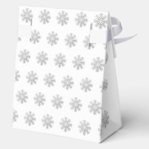 Ballotins Remerciement Baby Shower Flocon de Neige Bleu & Ar