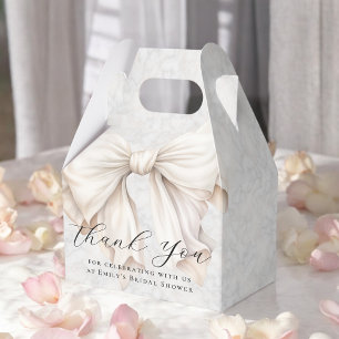 Ballotins Remerciement élégant pour Baby Shower Blanc avec u