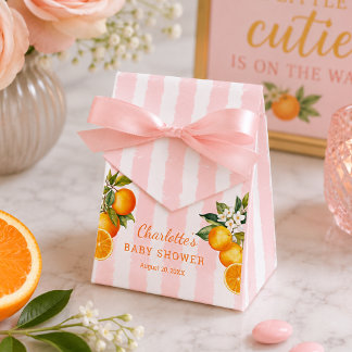Ballotins Remerciement pour Baby Shower Citrus Orange 