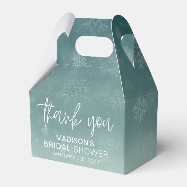Ballotins Remerciements pour Baby Shower de Mariée Flocons d (Verso)