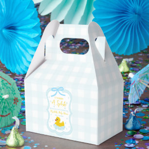 Ballotins Remerciements pour Baby Shower Gingham Garçon Bébé