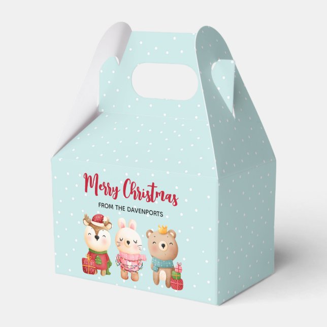 Ballotins Rennes, ours et lapin Joyeux Noël (Verso)