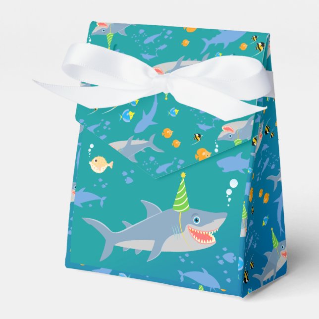 Ballotins Requin souriant sous la mer garçon fête d'annivers (Verso)