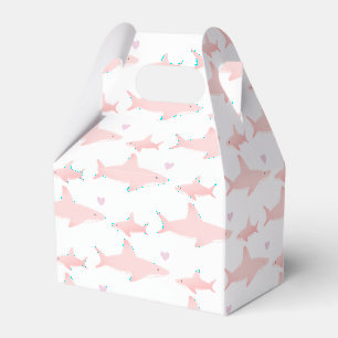 Ballotins Requins mignons rose blanc   BALLOTIN BABY SHOWER